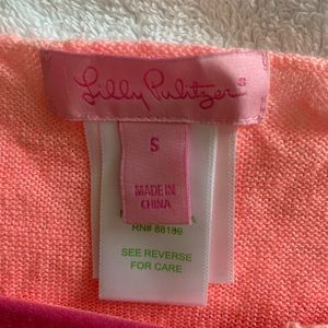 Lilly Pulitzer thin coral sweater